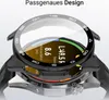 A close-up, angled view of a smartwatch with a protective case, highlighting its design and screen display. Produktbild-Vorschau