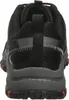 The back view of a black and gray athletic shoe. Produktbild-Vorschau