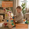 KiddyMoon lauflernwagen aus holz für kinder lauflernhilfe Produktbild-Vorschau 2