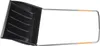 A black snow shovel with a metal edge and silver handle with tan grips, isolated on a white background. Produktbild-Vorschau