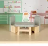 Drevený domček pre bábiky LULILO Peonio 70 cm, LED, ružový Náhľad obrázku produktu 5