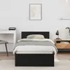 vidaXL Rama łóżka dąb czarny 90 x 200 cm materiał Podgląd zdjęcia produktu 2