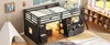 Hoogslaper 90 x 200 cm met 7 stoffen lades, een boekenkast, Productafbeelding-voorbeeld 14