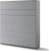 Schrankbett 180 x 200 Vertikal BC-13 Grau LENART BED Produktbild-Vorschau 2