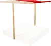 Aga Toit pour bac à sable pour enfants 120x120 cm Rouge Voir les images du produit 3