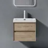 doporro Meuble de Salle de Bains Chêne Blanc Clair Ensemble Voir les images du produit 1