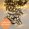1500 LED Lichterkette 30m warmweiß mit Timer und 8 Produktbild-Vorschau 1