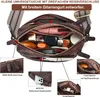 MODFU Umhängetasche Damen Kleine, Crossbody Bag Damen Leder Produktbild-Vorschau 6