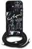 Etui Karl Lagerfeld Crossbody zrnitý vzor a logo Do Iphone Náhľad obrázku produktu 2