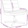 vidaXL Fotel obrotowy czarny 63 x 75 x 76 cm imitacja skóry Podgląd zdjęcia produktu 8