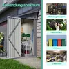 GIHAUVIA Metall Gerätehaus Pultdach Fundament Produktbild-Vorschau 3