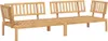 vidaXL Garten-Ecksofas aus Paletten 2 Stk. Massivholz Produktbild-Vorschau 1