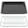 ICQN Backbleche &Gitter mm Set 465 x 370 x 30 mm Emailliert Produktbild-Vorschau 1
