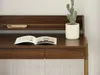 Bureau minimaliste RENO - noyer / or Voir les images du produit 8
