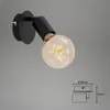 Wandleuchte Wandspot Schwenkbar Retro 1xE27 60W schwarz Produktbild-Vorschau 7