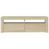 vidaXL Armoire TV avec lampes LED Chêne Sonoma 120x35x40 cm Voir les images du produit 8