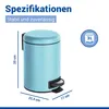 WENKO Treteimer Mod. Leman 3 Liter mit herausnehmbarem Produktbild-Vorschau 3