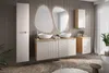 Badezimmerschrank 120 Cm Für Waschbecken, Eiche Beige, 3 Produktbild-Vorschau 4