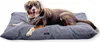 4L Textil MOLLY Hundekissen Cord Grau waschbares Hundebett Produktbild-Vorschau 1