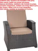 Lot de 6 coussins de chaise de jardin 56x52x7cm beige en Voir les images du produit 6