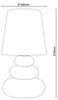 Näve 3045214 Látková stolní lampa ; Barva: hnědá Náhled obrázku produktu 6