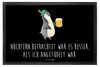 Mr. & Mrs. Panda Abtreter Pinguin Bier 40 x 60 cm - Schwarz Produktbild-Vorschau 1