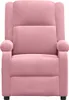 vidaXL Massagesessel Rosa Samt Produktbild-Vorschau 3