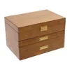 Coffret à bijoux avec 2 tiroirs coulissants en bois 3 Voir les images du produit 4