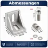 SCHMIDT systemprofile 30x Eckwinkel Nut 8 Winkel Verbinder Produktbild-Vorschau 3