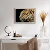 Gerahmtes Poster - Rahmen in heller Eiche - Tiere Leopard Produktbild-Vorschau 6