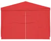 vidaXL Párty stan 300 x 300 x 255 cm Červený PE a oceľ Náhľad obrázku produktu 3