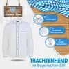 Trachtenhemd Freizeit Hemd für Trachten Lederhosen Weiß, Produktbild-Vorschau 4