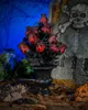Gothic Blumenvase mit verblühten Rosen & Spinnennetz Produktbild-Vorschau 4