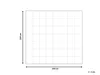 BELIANI Bettdecke Weiß Baumwolle 240 x 220 cm Doppeldecke Produktbild-Vorschau 3