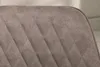 Retro Stuhl PALERMO taupe mit Armlehne und Ziersteppung Produktbild-Vorschau 10
