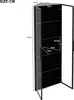 Flieks Glasvitrine mit LED-Beleuchtung 62x35x160 cm, Produktbild-Vorschau 7