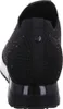 The back view of a black sneaker with rhinestones. Voir les images du produit