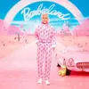 A Barbie doll Ken in a pink tracksuit stands in front of a pink car with a rainbow and 'Barbieland' text in the background. Produktbild-Vorschau