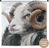 MuchoWow® Wandteppich Wandbehang Schafe - Horn - Tiere Produktbild-Vorschau 1