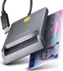 AXAGON CRE-SM3TC smart card reader USB-C 1.2m cable Anteprima dell’immagine prodotto 1