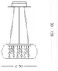 Ideal Lux AUDI-80 SP8, 8 Glühbirne(n), G9, IP20, Chrom Produktbild-Vorschau 9