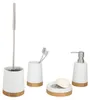 WENKO Zahnputz Becher Bamboo Zahnpasta Zahnbürsten Halter Produktbild-Vorschau 3