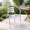 Aluminium Bistrostuhl Stapelstuhl Gartenstuhl Modern stabil Produktbild-Vorschau 1