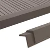 vidaXL Rohové lišty 5 ks 170 cm WPC tmavě hnědé Náhled obrázku produktu 2
