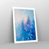 Poster - Poster ohne Rahmen - Abstraktion blau gemalt - Produktbild-Vorschau 7