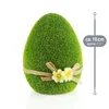 com-four® 2x Dekofigur - Osterhase und Osterei mit Schleife Produktbild-Vorschau 6