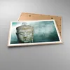 Gerahmtes Poster - Rahmen in heller Eiche - Buddha Grafik Produktbild-Vorschau 3