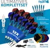 A collection of dart accessories and darts, presented in a promotional layout. Anteprima dell’immagine prodotto
