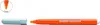 An orange Giotto Turbo Maxi marker with its light blue cap next to it, on a white background. A close-up inset shows the tip of the marker with a measurement. Produktbild-Vorschau