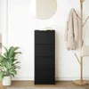 vidaXL Příborník vzhled černého dubu 37,5x35x99 cm materiál Náhled obrázku produktu 3